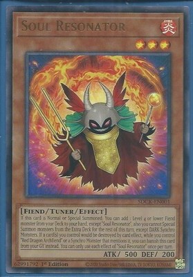 SOUL RESONATOR ULTRA RARE SDCK-EN001 NEAR MINT YUGIOH