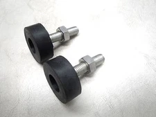 60 61 62 63 64 FORD FALCON  HOOD ADJUSTER BUMPERS SET OF 2 W/ NUTS  NEW *