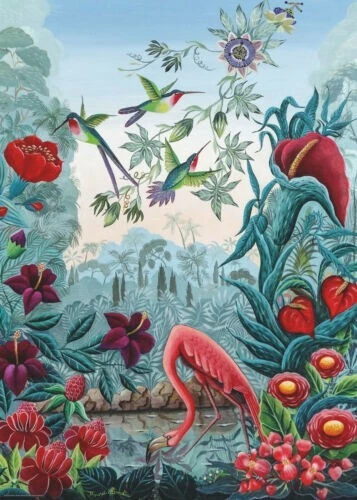 HEYE PUZZLE 1000 PEZZI MARIE AMALIA BARTOLINI EXOTIC GARDEN 50x70cm  ART 29957 - Immagine 2 di 2