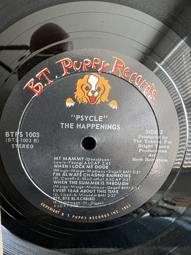 The Happenings "Psycle" LP - Vinyl Record (EX, VG) - Picture 2 of 3
