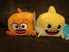 Set Of WowWee Pinkfong "Baby Shark" & "William"  Singing Plush Sound Cubes  NWT