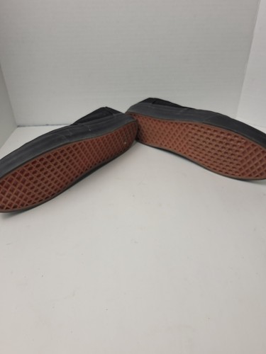 Size 12 - VANS Off The Wall Lace-Up Low Top Black Sneakers - Picture 3 of 5