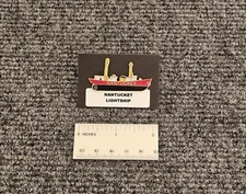 US Coast Guard Nantucket Lightship Enamel Lapel Pin  - LV  112 - Coastie