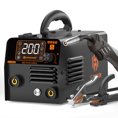 HZXVOGEN 200Amp 3IN1 MIG Welder Gasless MIG Lift TIG Stick Welder for Home/DIY