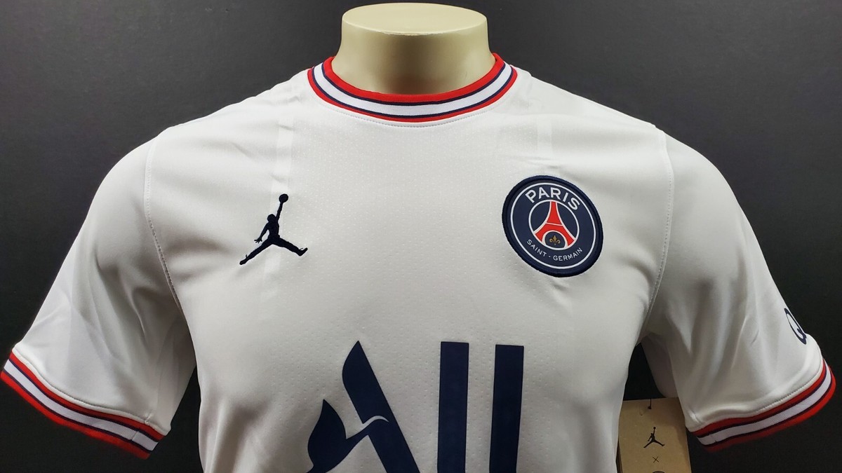 Nike PSG X Jordan 21/22 4th Jersey, White/Red, Size M | eBay Nike PSG X Jordan 21/22 4th Jersey, White/Red, Size M | eBay