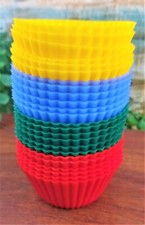 24 Reusable Nonstick Silicone Baking Cups Cupcake Muffin Liners Molds Standard