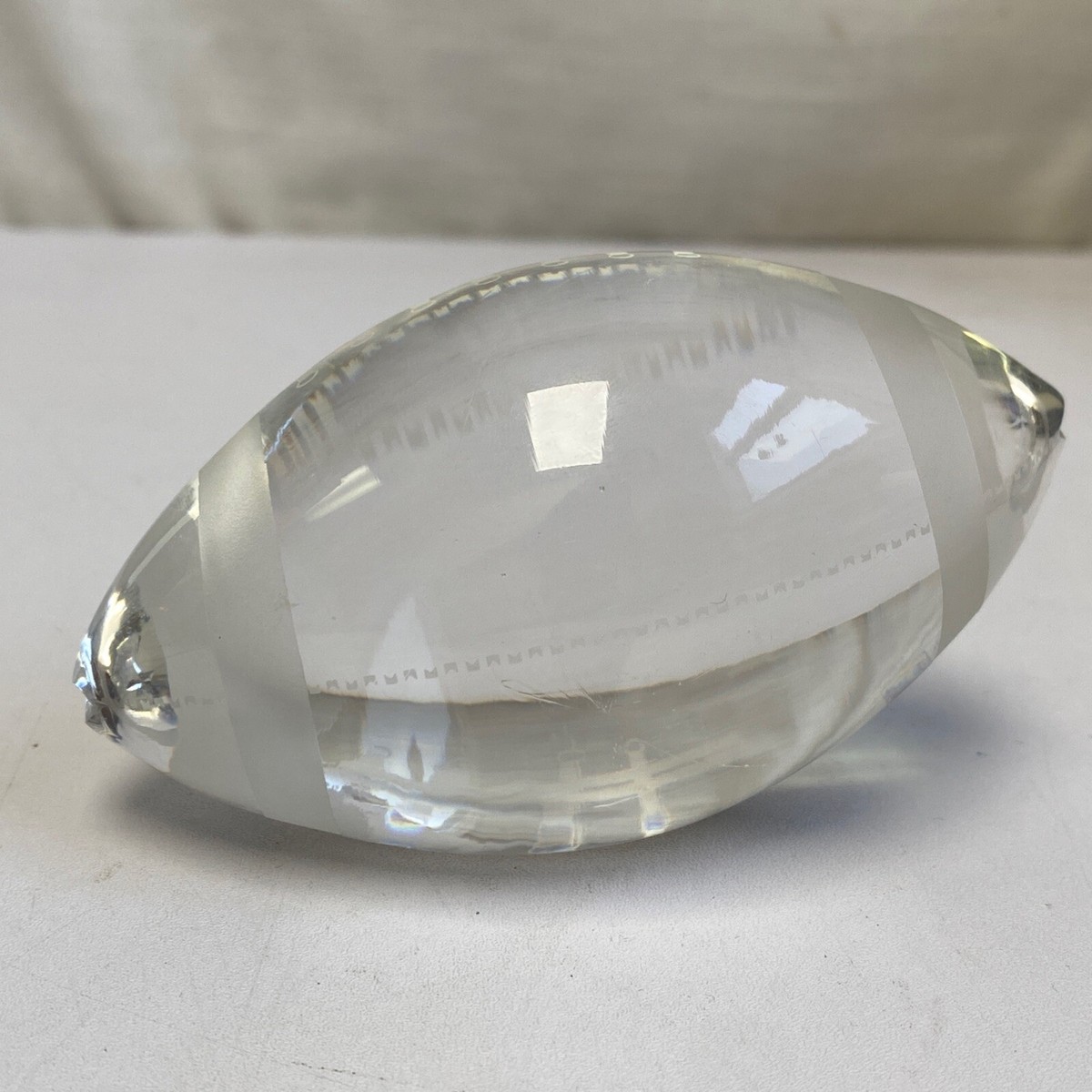 Tiffany & Co. 野球ボール型ペーパーウエイト Rare Tiffany & Co. Crystal NFL Football Sports Paperweight | eBay