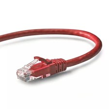 CAT6 Red Ethernet Patch Cable RJ45 550Mhz UTP 14FT Multipack