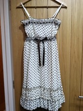 Ivory & Brown Dress Size S
