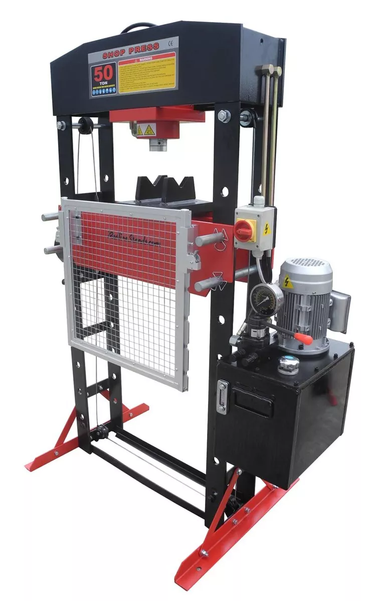 Redline 50 Ton Air Hydraulic Shop Press