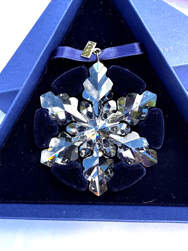 Swarovski Annual Christmas Ornament 2008 Snowflake Austria ORiGINAL BOX