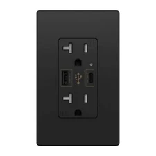 1Pack USB C Charger Wall Outlet 4.8A Dual High Speed Duplex Receptacle 20 Amp*