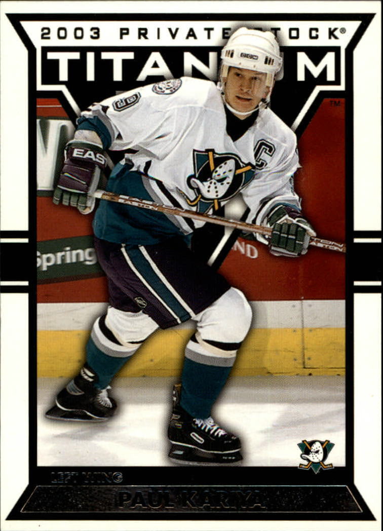 2002-03 Pacific Private Stock Titanium - Felix Potvin #51 Retail