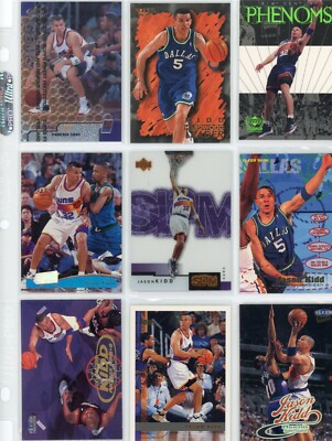 Jason Kidd, Phoenix Suns, Dallas Mavericks, HOF, 9 Cards,  Ungraded, Free Ship!