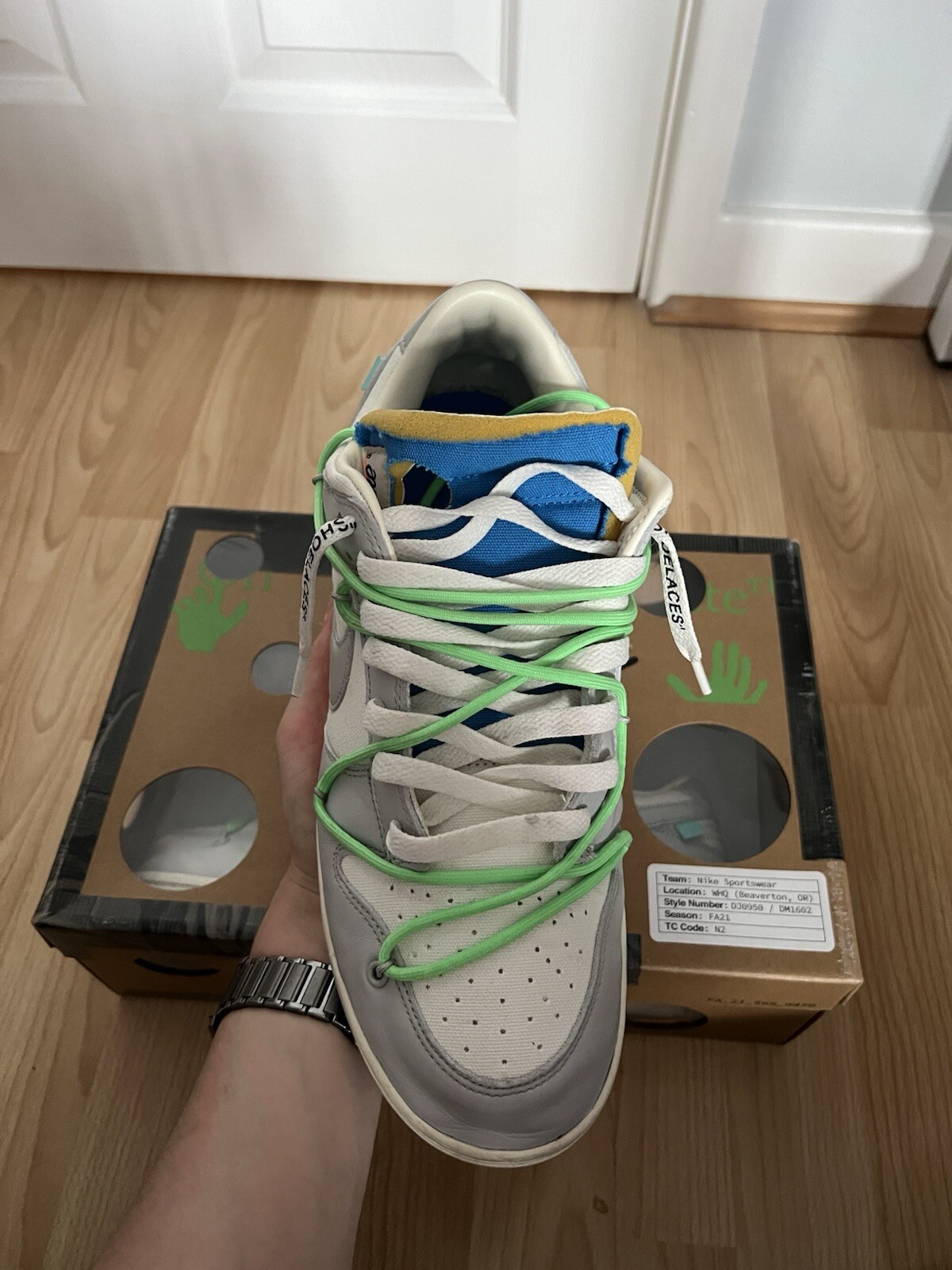 OFF WHITE X NIKE Taglia 9 5 Nike Off White x Dunk Low Lotto 26 di 50 condizioni 9 10