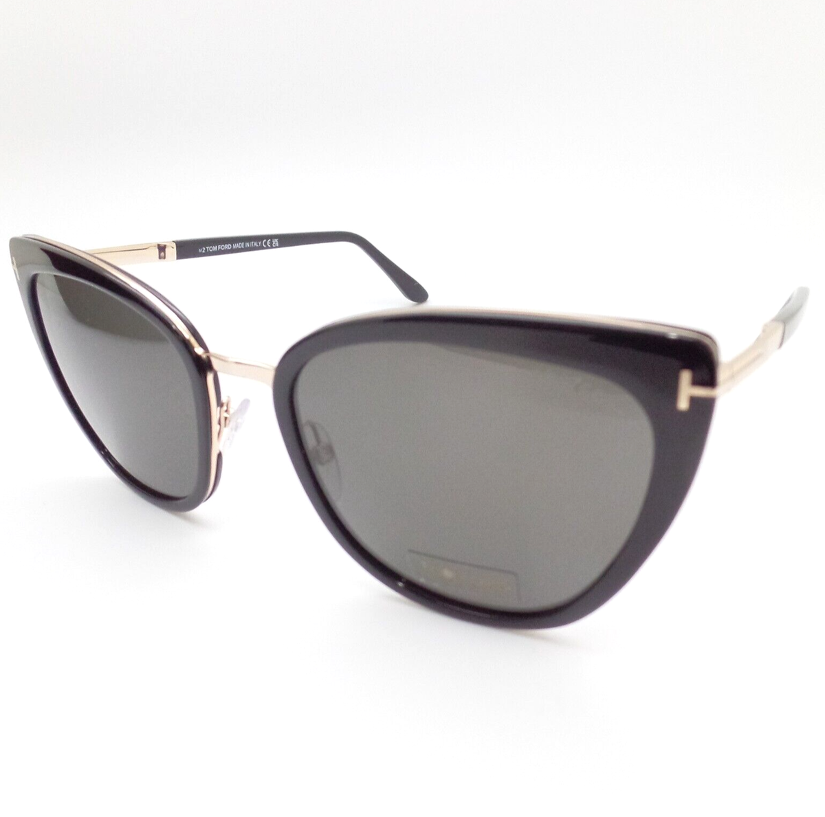 Tom Ford Simona 717 s 01A Black Gold Smoke 57mm New  display picture 1