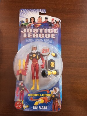 The Flash Morph-Gear 2 in 1 Justice League DC Comics 4 Inch Figure Ships Today 
