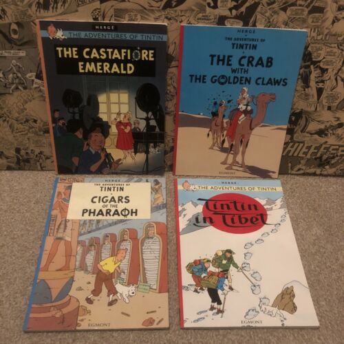 Adventures of Tintin Collection 4 Paperback Books 2010-2012 Herge - 第 1/15 張圖片
