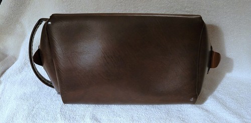 Vintage Travel Case Carry on Shoulder Bag Brown Scovill 9"x5" Overnight Tote - Picture 7 of 10