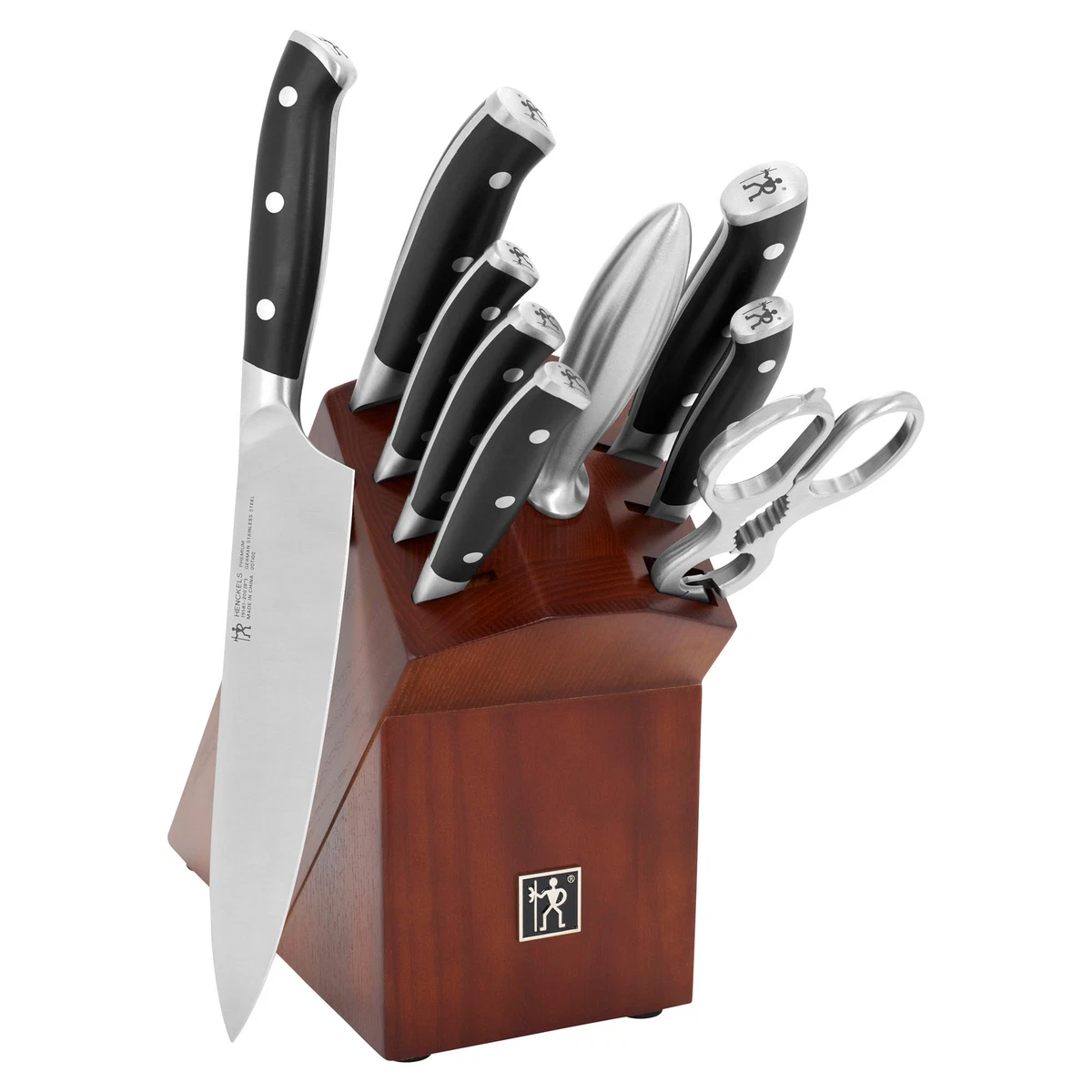 Henckels Compass 10-Piece Knife Block Set, German stainless-steel