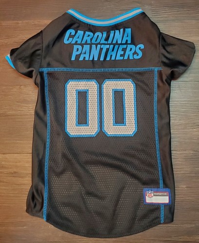 Carolina Panthers #00 Pets First NFL Dog & Cat Mesh Large Jersey 