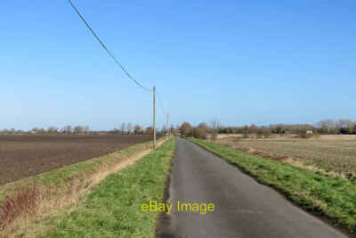 Foto 12x8 gerade Linien im Cambridgeshire Venn kommerzielles Ende Lookin c2022