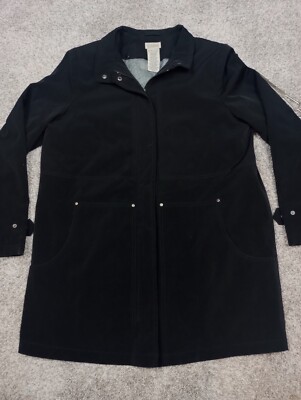 CLASSIC ELEMENTS Black Jacket Womens Size Medium 10-12 Full Zip Removable Lining