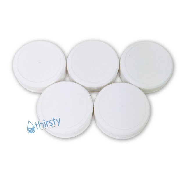 (Lot of 5) Replacement Water Bottle Caps Screw On 38mm Aqua Jug Half