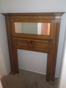 Rare Antique Pine Fireplace Mantel Ebay