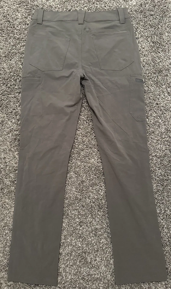 Calças de pesca masculinas Simms Guide Series 30 cinza caminhada ao ar livre - Imagem 3 de 4