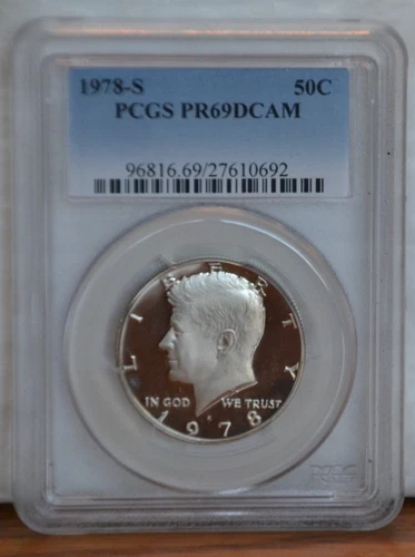 1978 50C Clad Kennedy Half Dollar PCGS PR69DCAM NO SILVER