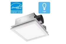 Delta Breez Slim 70 CFM Bathroom Exhaust Fan Edge-Lit LED Light ENERGY STAR