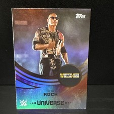 2025 Topps WWE Universe #226 The Rock Event Variation Wrestlemania