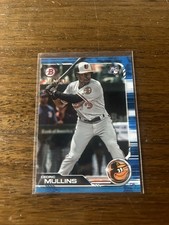Topps Bowman 2019 Cedric Mullins Rookie Card Blue Parallel /150 #4 Orioles. rookie card picture