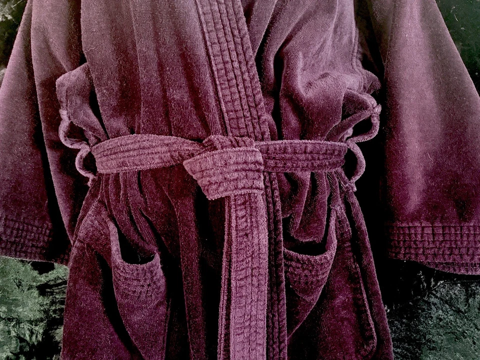 Bata de baño vintage Stafford Terry 100 % tela para hombre talla única marrón Brasil en muy buen estado Foto 3 de 4