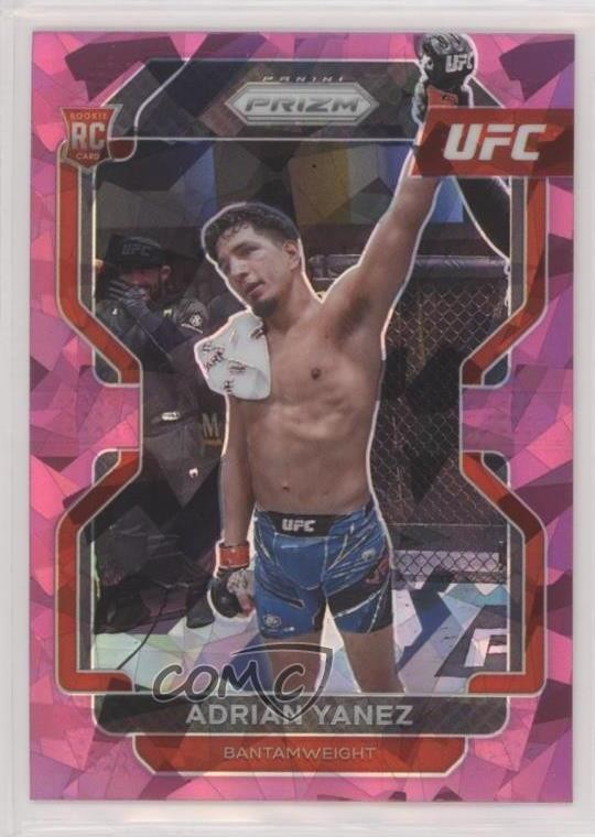 2022 Panini Prizm UFC Pink Ice Prizm Adrian Yanez #107 Rookie RC 0b5q