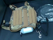 Brown Tactical No-Pull Dog Harness M-"Reflective K9 Vest For Training, Walking