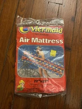 Vinyl Mermaid Inflatable 72" x 30" Air Mattress Raft Beach/Pool Unopened