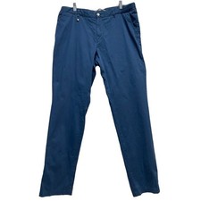 Boss Hugo Boss NWT H-Genius-222 Men's Dress Pants Blue Size 36R Slim Fit Chino
