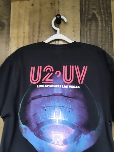 U2 Atomic City Las Vegas 2023 Tee – Double-Sided Graphic – Size L – Gildan - Picture 9 of 12