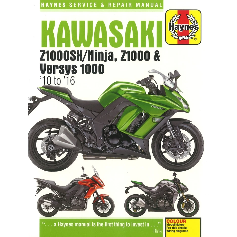 Kawasaki Z1000SX/Ninja, Z1000 und Versys 1000 (2010-2016) Werkstatthandbuch - Bild 1 von 4
