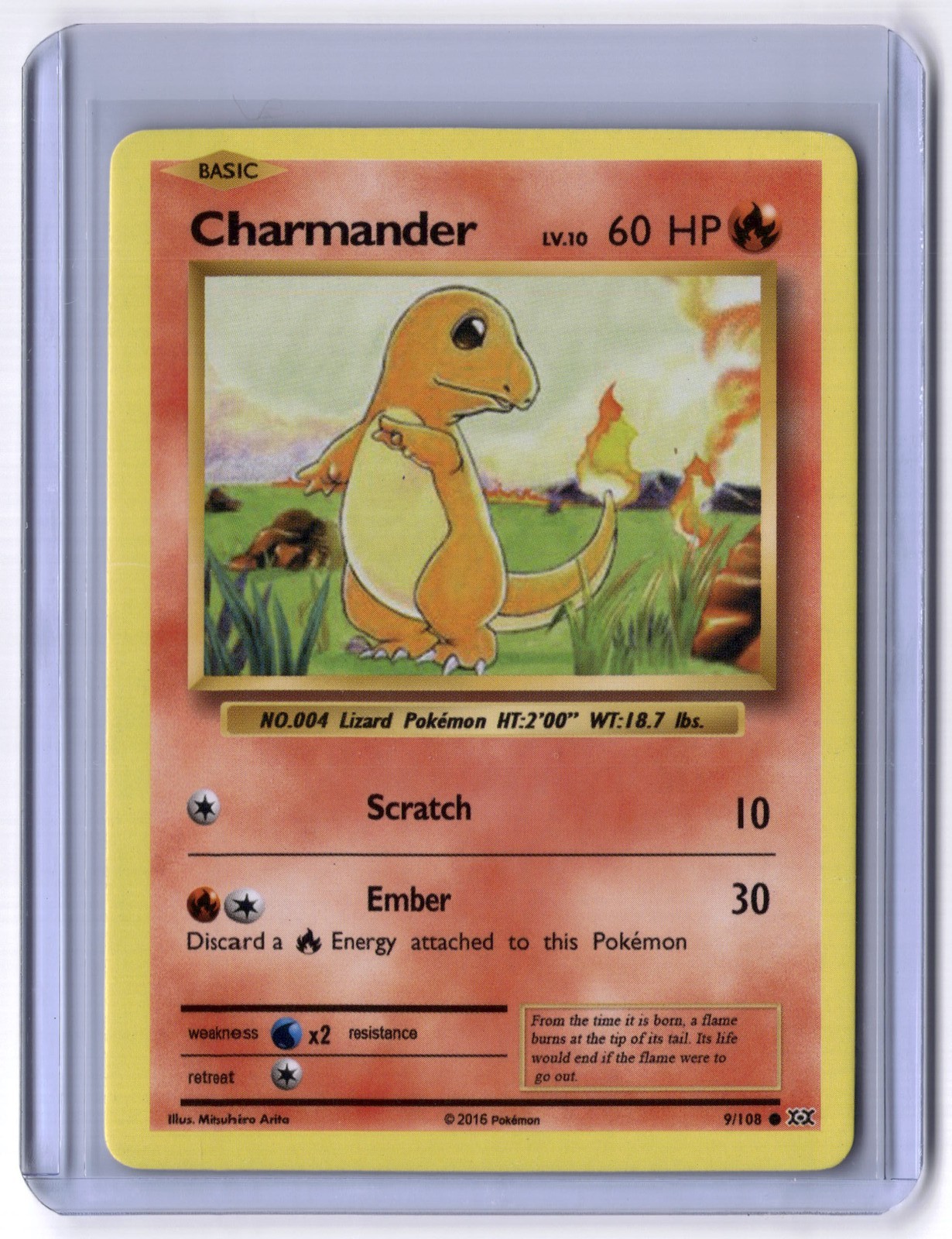 Charmander 9/108 Common Normal NM Pokemon XY - Evolutions