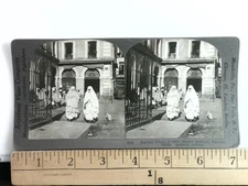 Keystone View Co. Stereoview #2500 African Street Scene 1900s Curved Mount