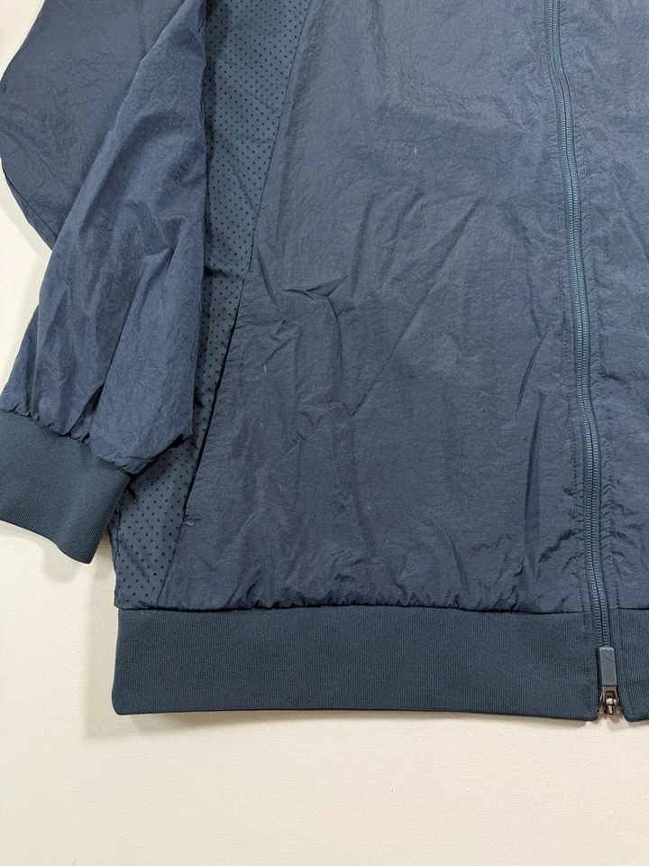 耐克 Air Jordan 夹克男式 2XL XXL 蓝色全拉链翅膀肌肉编织复古标志 — 第 4/4 张图片