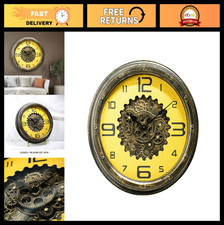 Large 16" Steampunk Gear Wall Clock with Moving Gears - Home  Office Decor