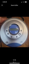DURABRAND Fully Programmable CD Player Model CD-566 Silver/Blue- Tested