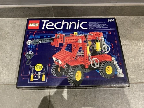 Lego Technic Box Truck Crane Vintage 8854 Complete Excellent Condition