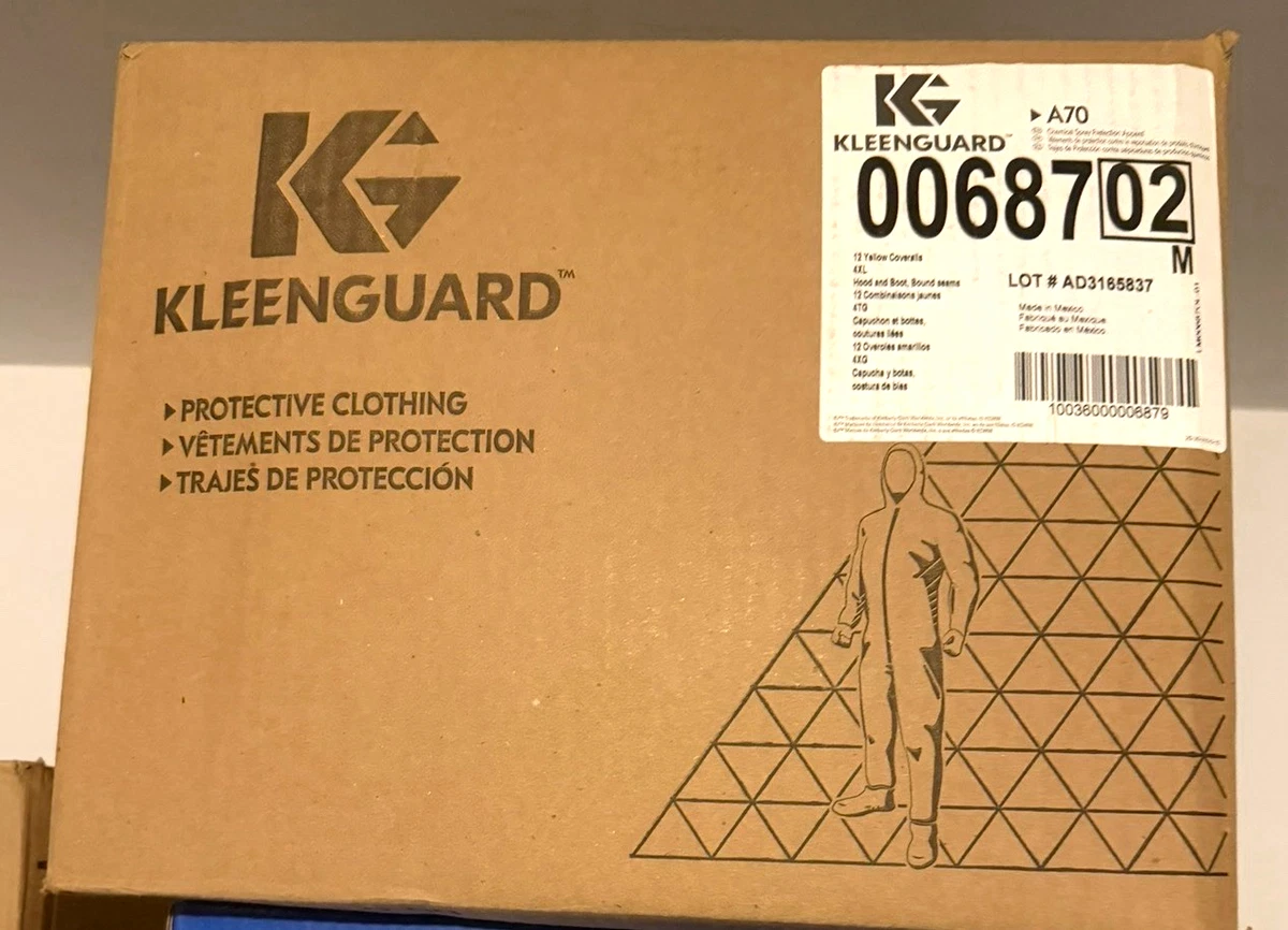 Traje Mono KleenGuard A70 con Capucha 4xxl Amarillo Unisex MPN 00687