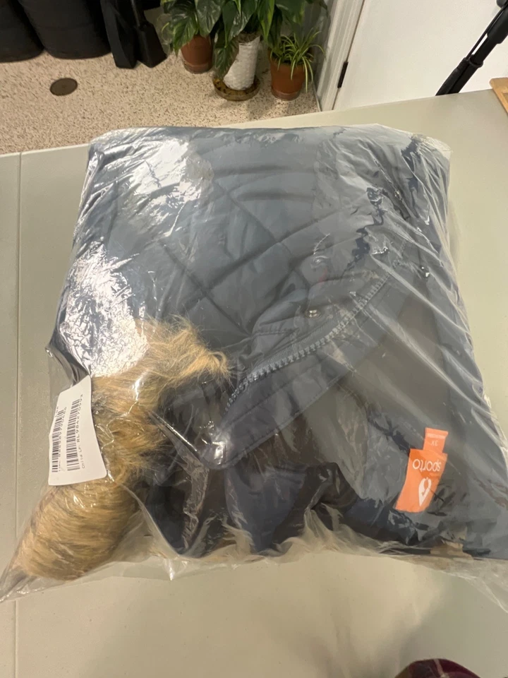 Abrigo Parka Sporto Tulip Acolchado Resistente al Agua Talla Grande 3X Azul Marino Nieve NUEVO Foto 4 de 4