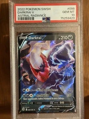 darkrai v pokemon card value Amazon.com: Darkrai V - 098/189 - Ultra Rare - Sword & Shield main image 1